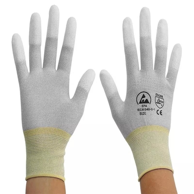 Antistatischer Cleanroom strickte Poly-ESD-PU beschichtete Handschuhe
