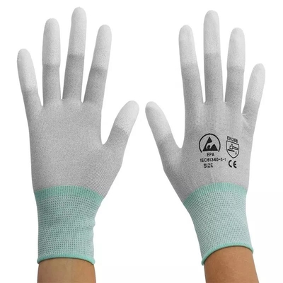 Antistatischer Cleanroom strickte Poly-ESD-PU beschichtete Handschuhe