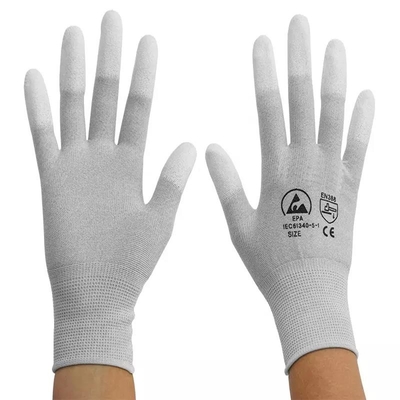 Antistatischer Cleanroom strickte Poly-ESD-PU beschichtete Handschuhe