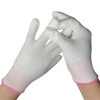Arbeitende Antihaltearbeit-Nylonhandschuhe 13 Messgerät-nahtlose Kohlenstoff-Faser-Spitzen-Sitz ESD-Handschuhe