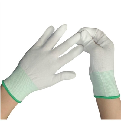 Weiße Grey Hand Antistatic Gloves For Elektronik Sicherheits-Inspektions-Baumwolle-ESD