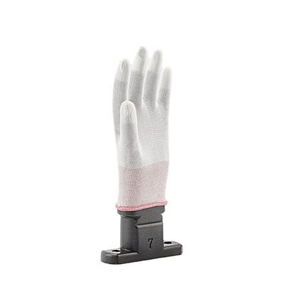 Kohlenstoff-Faser ESD-Finger-beschichtete Spitzensitz PU Soems antistatischer Handschuhe 13 abmessen graue ESD-Handschuhe
