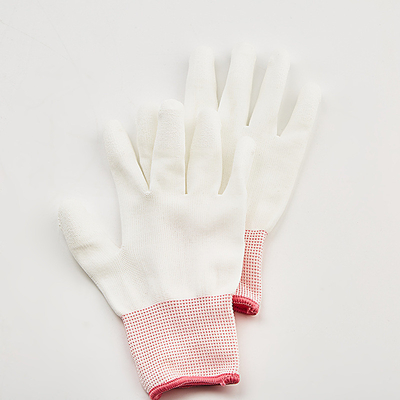 Kohlenstoff-Faser ESD-Finger-beschichtete Spitzensitz PU Soems antistatischer Handschuhe 13 abmessen graue ESD-Handschuhe