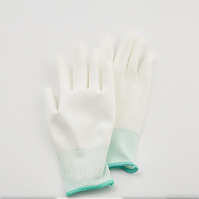 Kohlenstoff-Faser ESD-Finger-beschichtete Spitzensitz PU Soems antistatischer Handschuhe 13 abmessen graue ESD-Handschuhe