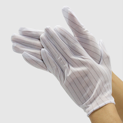 Polyester statische ESD-Antihandschuhe punktierte fusselfreies PVC ESD-Handschuhe