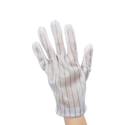 Polyester statische ESD-Antihandschuhe punktierte fusselfreies PVC ESD-Handschuhe