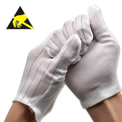 PU beschichtete ESD-Schutzhandschuhe schwarzes Grey Colors Breathable Work Gloves