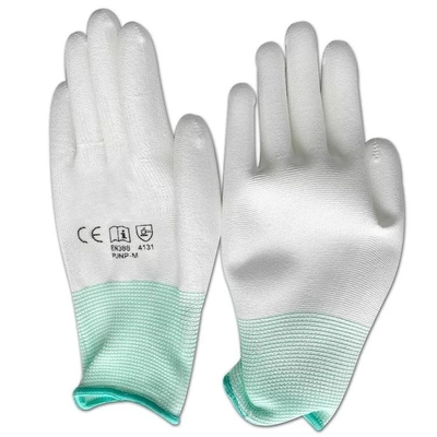 Polyurethan beschichtete das 13 Messgerät-Polyester-Zwischenlage Hyflex, das antistatische ESD-PU Schutzhandschuhe eintauchte