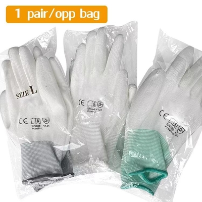 Polyurethan beschichtete das 13 Messgerät-Polyester-Zwischenlage Hyflex, das antistatische ESD-PU Schutzhandschuhe eintauchte