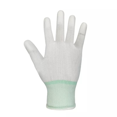 13 Messgerät-Kohlenstoff-Faser Esd-Handhandschuhe antistatischer PU-Spitzen-Sitz-überzogene Finger ESD-Handschuhe