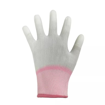 13 Messgerät-Kohlenstoff-Faser Esd-Handhandschuhe antistatischer PU-Spitzen-Sitz-überzogene Finger ESD-Handschuhe