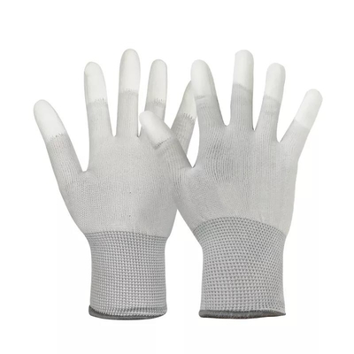 13 Messgerät-Kohlenstoff-Faser Esd-Handhandschuhe antistatischer PU-Spitzen-Sitz-überzogene Finger ESD-Handschuhe