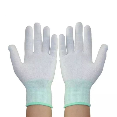 Elektronische Arbeit PUs statischer Esd-Antihandschuh mit PVC Dot Coated