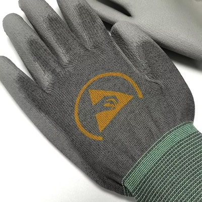 Statische Antihandschuhe übergeben Stricken der Schutz-das Arbeitssicherheits-Kohlenstoff-Faser-13g