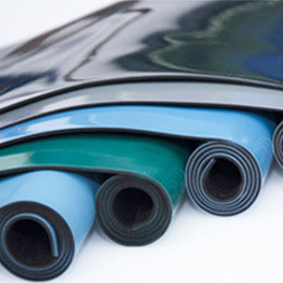 Langlebiges Vinyl-ESD-antistatischer PVC-Boden Mat Customized Size Blue Color