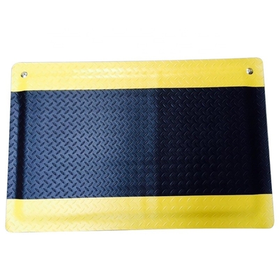 Schwarzer und gelber antistatischer leitfähiger Cleanroom ESD-Antiermüdung Mat With Lock