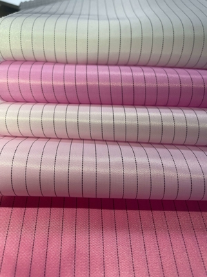 5mm/4mm Gitter/Streifen ESD-Polyester/Baumwollelektrisch leitfähiges Gewebe mit statischem Zerfall 0.1s