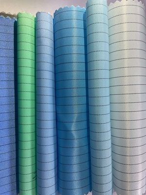 Polyester-Mesh-Streifengitter-Kohlenstoffstoff, antistatisch, leitend, Reinraumtextil, Reinraumstoff, antistatisches ESD-Gewebe