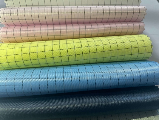 Statisches leitfähiges Baumwolltwill-Antigewebe 65% Polyester-35% für Esd-Kleidung