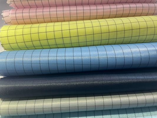 Statisches leitfähiges Baumwolltwill-Antigewebe 65% Polyester-35% für Esd-Kleidung