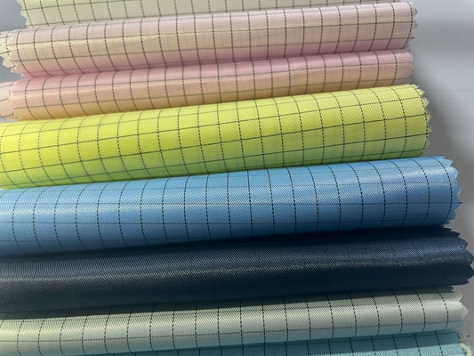 Statisches leitfähiges Baumwolltwill-Antigewebe 65% Polyester-35% für Esd-Kleidung