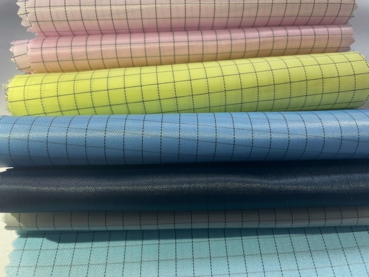 Statisches leitfähiges Baumwolltwill-Antigewebe 65% Polyester-35% für Esd-Kleidung
