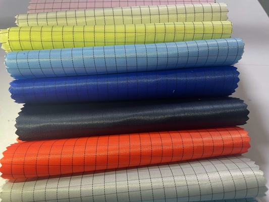 Statisches leitfähiges Baumwolltwill-Antigewebe 65% Polyester-35% für Esd-Kleidung