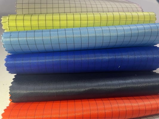 Statisches leitfähiges Baumwolltwill-Antigewebe 65% Polyester-35% für Esd-Kleidung