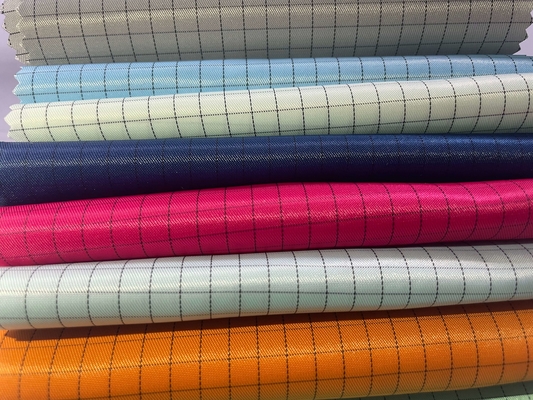 Antistatischer ESD-Stoff, sicherer, leitfähiger Reinraum-Polyester-Twill-Overall-Bekleidungsstoff