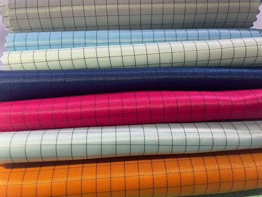 Antistatischer ESD-Stoff, sicherer, leitfähiger Reinraum-Polyester-Twill-Overall-Bekleidungsstoff