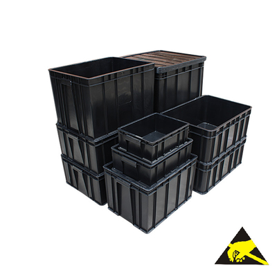 Antistatischer Plastikteilverpackender gewölbter Behälter Tray Pallet Bin Conductive Boxe Magazin ESD