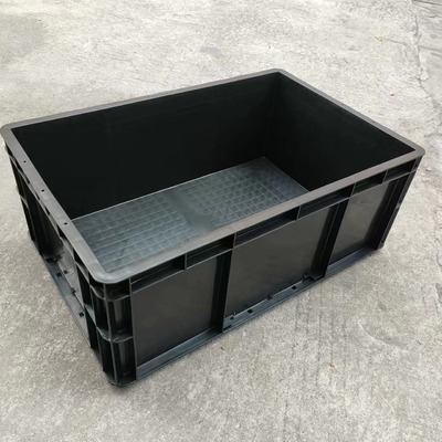 Esd-Behälter dauerhafter antistatischer schwarzer elektronischer Tote Conductive Carrying Caseesd Storage Plastikkasten Esd mit Deckel