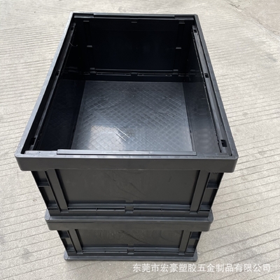 Esd-Fach-Kasten-Zirkulations-Karton-Kasten für PWB-Schwarzes elektronisches Plastikstatisches Antipaket ESD und Lagerung nehmen an
