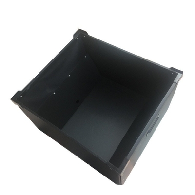 Elektronisches Bauelement-Speicher Esd Tray Plastic Esd Pcb Tray ESD runzelte Karton-antistatischen Kasten PVC-Schwarz-Behälter