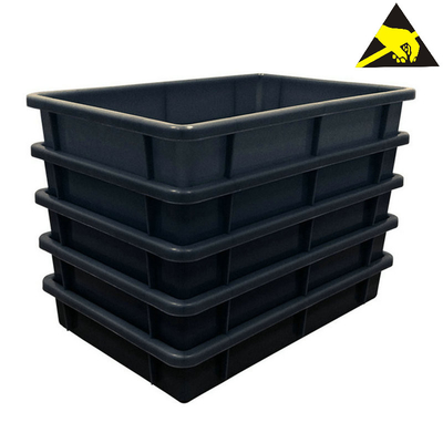 Pp.-antistatische Teilspeicher ESD-Behälter-Tray Pallet Bin Anti-Static Conductive-Kästen