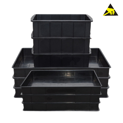 Pp.-antistatische Teilspeicher ESD-Behälter-Tray Pallet Bin Anti-Static Conductive-Kästen