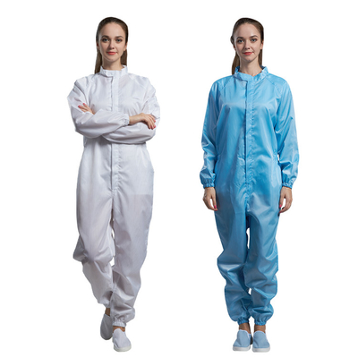Statischer Griff-Reinraum-Antioverall Kleid-ESD 5MM Streifen-2.5mm