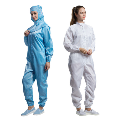 Statischer Griff-Reinraum-Antioverall Kleid-ESD 5MM Streifen-2.5mm
