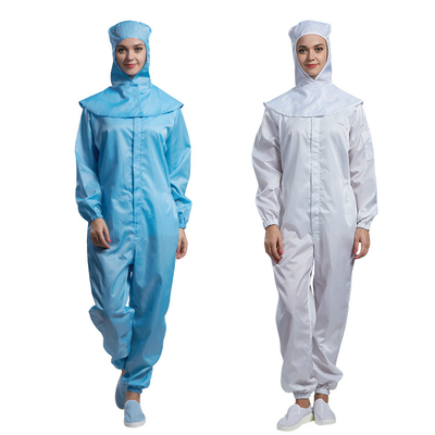 Langärmliger statischer Anticleanroom-mit Kapuze Arbeits-Hosen T-Shirt ESD 2.5mm