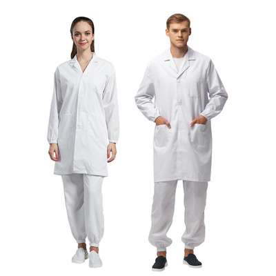 Einheitliche Reißverschlüsse staubdichte Werkstatt ESD statische Antikleiderfür Cleanroom
