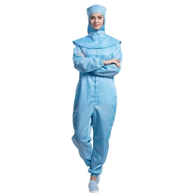 Breathable statische Antikleid-ESD-staubdichter Unisexoverall mit Reißverschluss