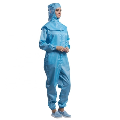 Breathable statische Antikleid-ESD-staubdichter Unisexoverall mit Reißverschluss