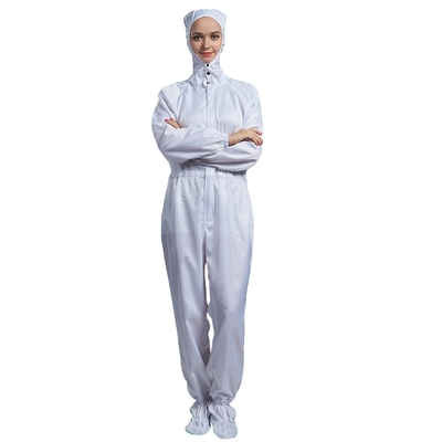 Elektronische Industrie-stehen weiße statische Kleid-ESD-AntiLaborkittel Kragen
