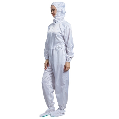 Elektronische Industrie-stehen weiße statische Kleid-ESD-AntiLaborkittel Kragen