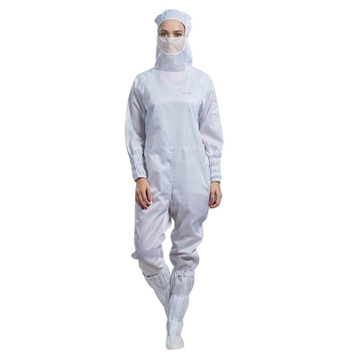 Elektronische Industrie-stehen weiße statische Kleid-ESD-AntiLaborkittel Kragen