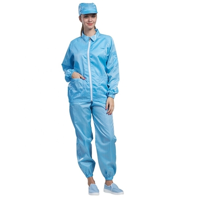5mm Gitter-statischer Kleider-Polyester-Baumwollreinraum-Antikittel
