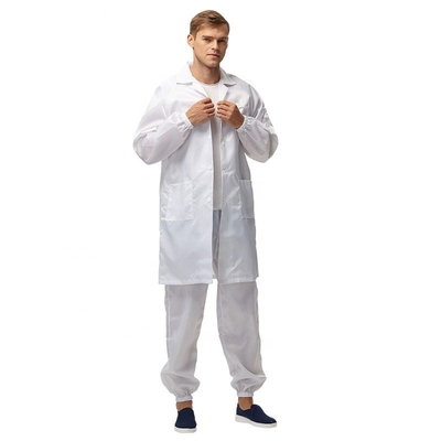 Antigitter cleanroom-staubdichtes statisches Kleid-ESD-Arbeitskleidungs-5mm