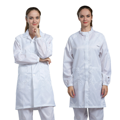 Antigitter cleanroom-staubdichtes statisches Kleid-ESD-Arbeitskleidungs-5mm
