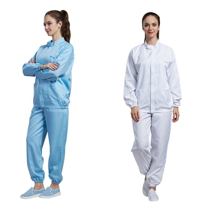 Verschiedenes sicheres Kittel-Polyester-antistatische Arbeitskleidung Farbe-ESD
