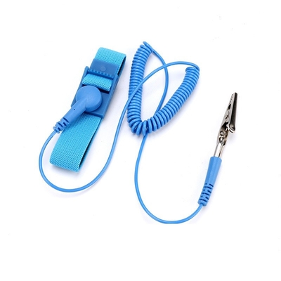 Blaue 3meters Linie PVC-Gewebe ESD-Handgelenk-Bügel-Armband für Cleanroom